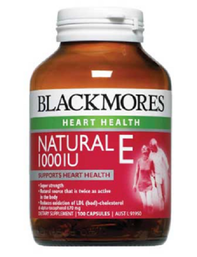 Blackmore Natural Vitamin E 1000IU 100 capsules